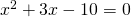 x^2+3x-10=0