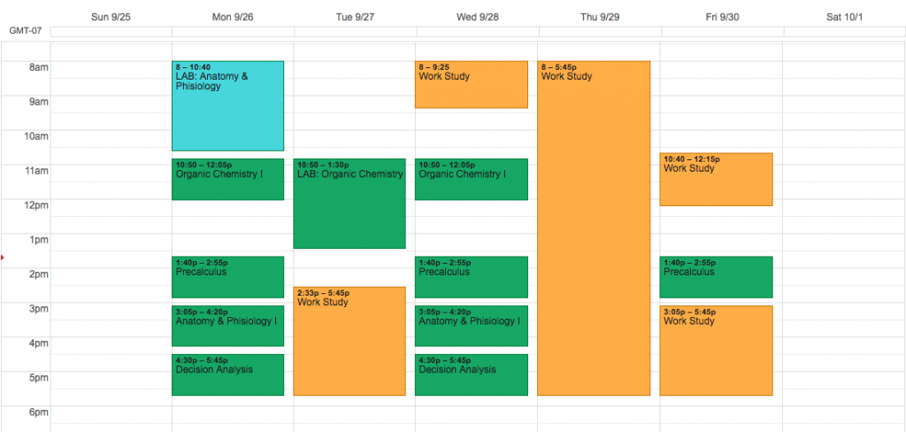 College Calendar